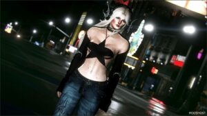 GTA 5 Player Mod: Lisa Rockstar Cropped for MP Female (Image #3)