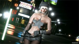 GTA 5 Player Mod: Lisa Rockstar Cropped for MP Female (Image #4)