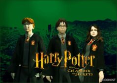 GTA 5 Player Mod: Harry Potter 2ND Year Protagonists Add-On PED (Featured)