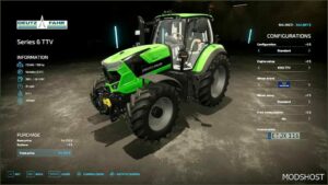 FS22 Tractor Mod: Deutz Series 6185 TTV Rust Edition (Featured)