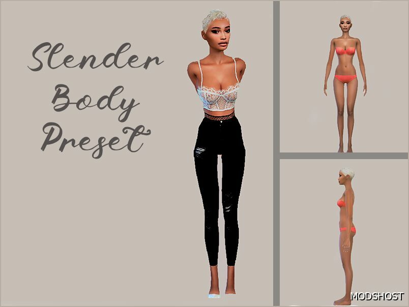 Sims 4 Female Mod: Slender Body Preset (Featured)