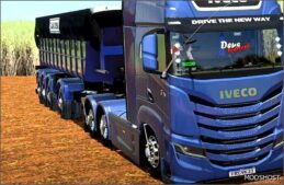 ETS2 Trailer Mod: Caçamba Deslizante Randon 4 Patas E Vanderléia 1.51 (Featured)