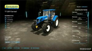 FS22 NEW Holland Tractor Mod: T7 Edit V1.5 (Image #2)