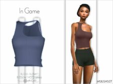 Sims 4 Female Clothes Mod: Athena Crop-Top – ACN 477 (Featured)