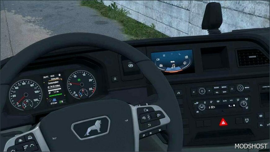 ETS2 MAN Part Mod: Analog Dashboard for MAN TGX 2020 V1.3 (Featured)