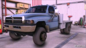 FS22 Dodge Vehicle Mod: 2001 Dodge RAM 3500 Flatbed (Image #7)