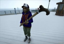 GTA 5 Player Mod: Adult Clementine (TWD) Add-On PED V3.0 Final (Image #3)