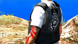 GTA 5 Player Mod: The Lions Cartel Vest for MP Male (Image #2)