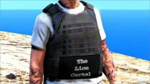 GTA 5 Player Mod: The Lions Cartel Vest for MP Male (Image #3)