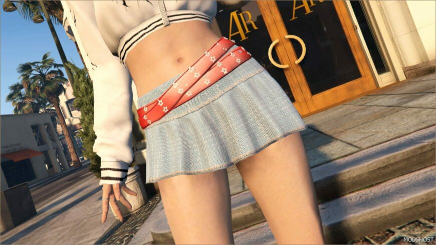 GTA 5 Player Mod: Brianna Skirt for MP Female (Featured)