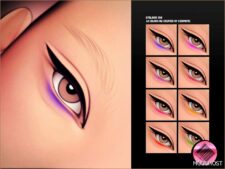 Sims 4 Female Makeup Mod: Eyeliner N356 (Featured)