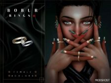 Sims 4 Female Accessory Mod: Bobur Rings 10 R/L (Featured)