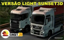 ETS2 Mod: Sunset3D Light Mod Grafico 1.50 (Featured)