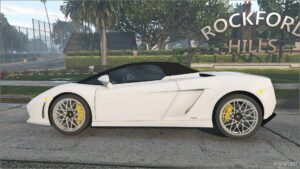 GTA 5 Lamborghini Vehicle Mod: Gallardo LP560-4 Spyder Add-On / Replace | Extras / Roof-Kits (Featured)