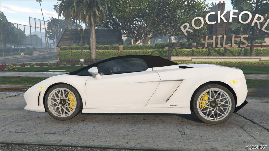 GTA 5 Lamborghini Vehicle Mod: Gallardo LP560-4 Spyder Add-On / Replace | Extras / Roof-Kits (Featured)