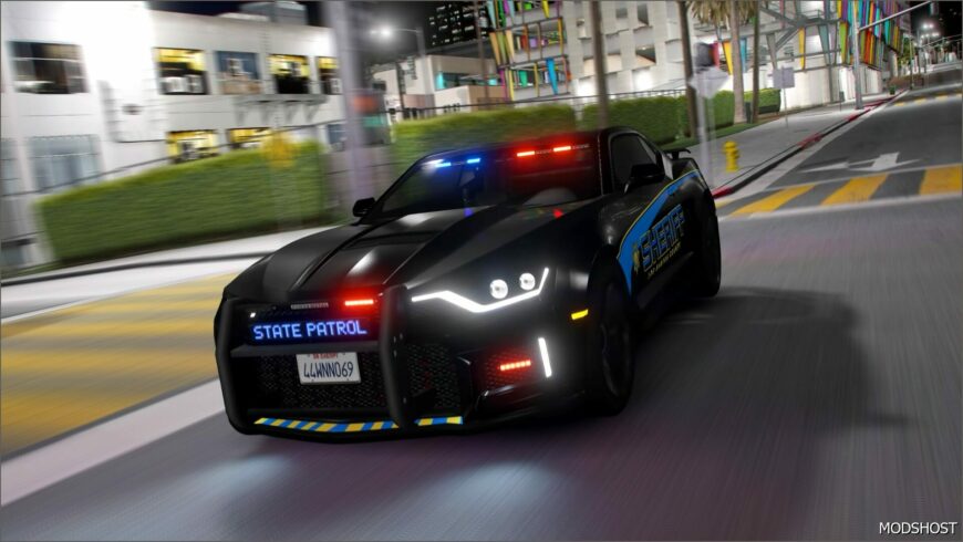 GTA 5 Vehicle Mod: Vigero ZX State Patrol (Featured)