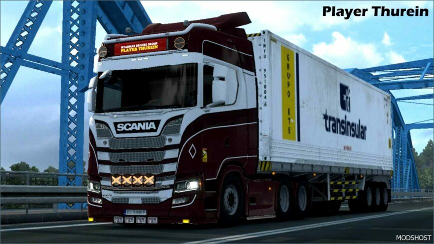 ETS2 Scania Mod: Skin C10 by Player Thurein (Featured)