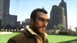 GTA 5 Player Mod: Niko Bellic Hair for MP Male (Image #2)