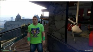 GTA 5 Player Mod: John Cena from WWE 2K22 Add-On PED (Featured)