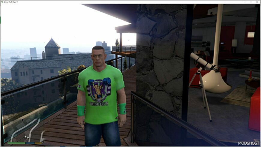 GTA 5 Player Mod: John Cena from WWE 2K22 Add-On PED (Featured)