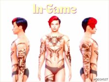 Sims 4 Male Mod: Robin Tattoo (Image #2)