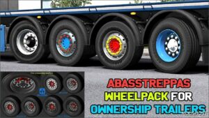 ETS2 Wheels Part Mod: Abasstreppas Wheelpack for Ownership Trailers V1.3 (Featured)