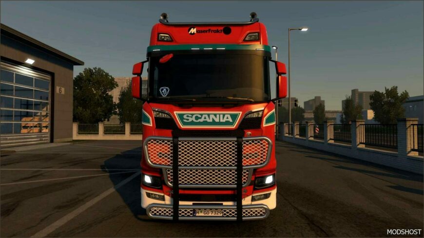 ETS2 Scania Skin Mod: Next GEN Maserfrakt 1.50 (Featured)