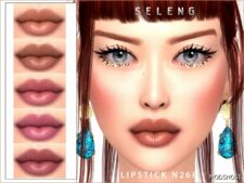 Sims 4 Female Makeup Mod: Lipstick N268 (Featured)