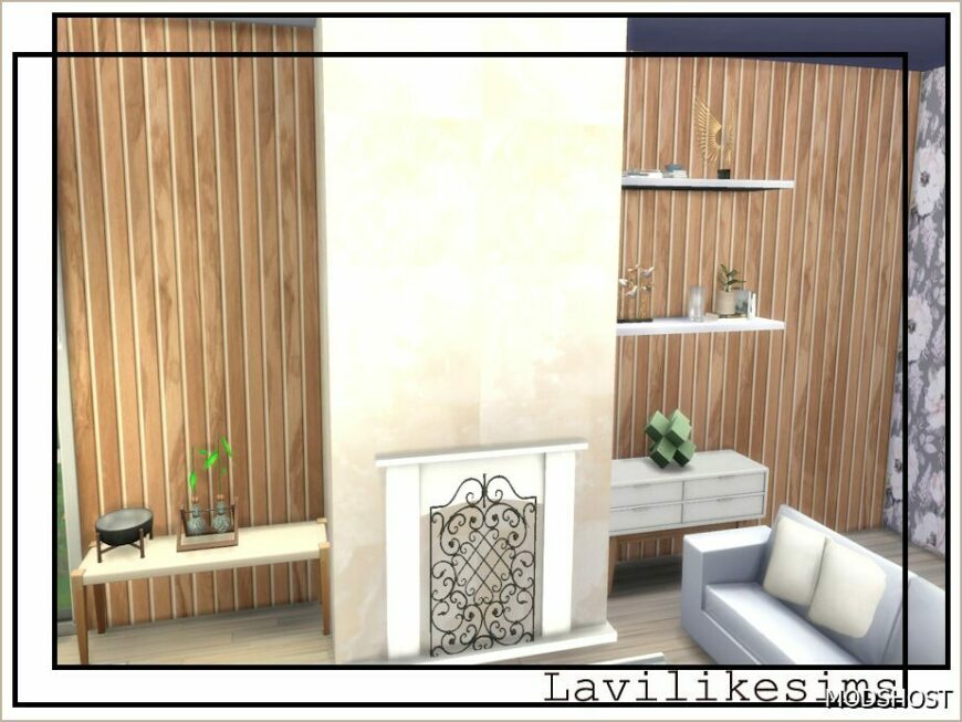 Sims 4 Wall Mod: Fake Wood (Featured)