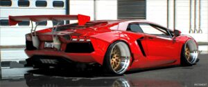 GTA 5 Lamborghini Vehicle Mod: Aventador Libertywalk (Image #2)