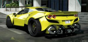 GTA 5 Ferrari Vehicle Mod: 2020 Ferrari F8 Tributo Widebody (Image #2)