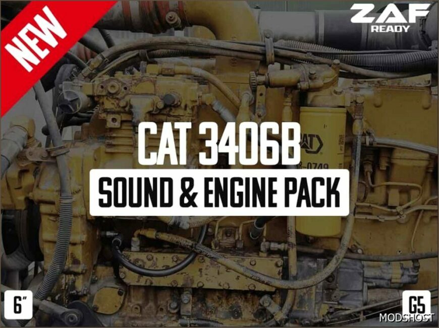 ATS Caterpillar Mod: CAT 3406E Sound & Engine Pack (G5) V1.2.1 (Featured)