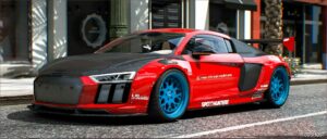 GTA 5 Audi Vehicle Mod: R8 Widebody KIT (Featured)