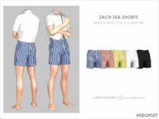 Sims 4 Teen Clothes Mod: Zach Shorts (Featured)