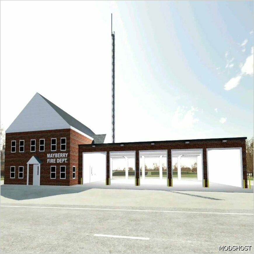 FS22 Placeable Mod: Mayberry Fire Station (Featured)