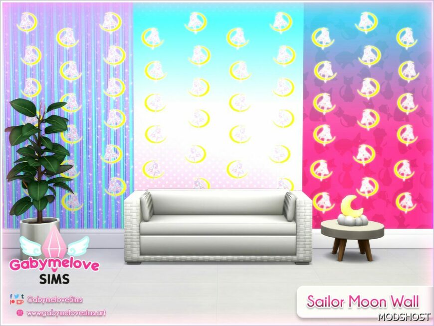 Sims 4 Mod: Sailor Moon Wall | Updated 2024 (Featured)