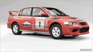 BeamNG Mitsubishi Car Mod: Lancer Evolution 7-8-9 0.32 (Featured)