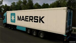 ETS2 Krone Mod: Skin Maersk Krone Cool Liner 28 07 2024 1.51 (Image #2)