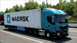 ETS2 Krone Mod: Skin Maersk Krone Cool Liner 28 07 2024 1.51 (Image #5)