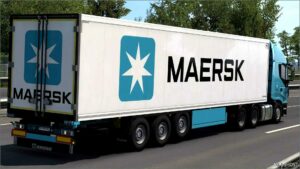 ETS2 Krone Mod: Skin Maersk Krone Cool Liner 28 07 2024 1.51 (Image #6)