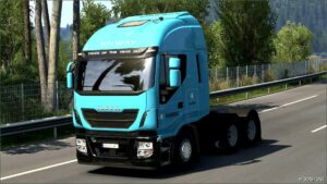 ETS2 Iveco Mod: Skin Maersk Iveco Hi-Way 27 08 2024 2.0 1.51 (Image #3)