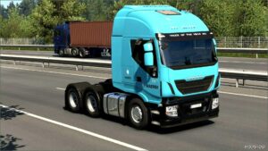 ETS2 Iveco Mod: Skin Maersk Iveco Hi-Way 27 08 2024 2.0 1.51 (Image #6)