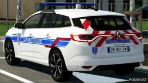 FS22 Renault Car Mod: Megane IV Phase 1 (Police Municipale Bali) (Image #2)