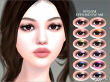 Sims 4 Elder Makeup Mod: Eyeshadow A61 (Featured)