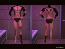 Sims 4 Female Mod: Aprilhush Nightmare Full Body Tattoo (Featured)