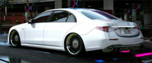 GTA 5 Mercedes-Benz Vehicle Mod: Mercedes S63 Slammed 2023 (Image #2)