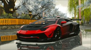 GTA 5 Lamborghini Vehicle Mod: Aventador LP700-4 Police (Featured)