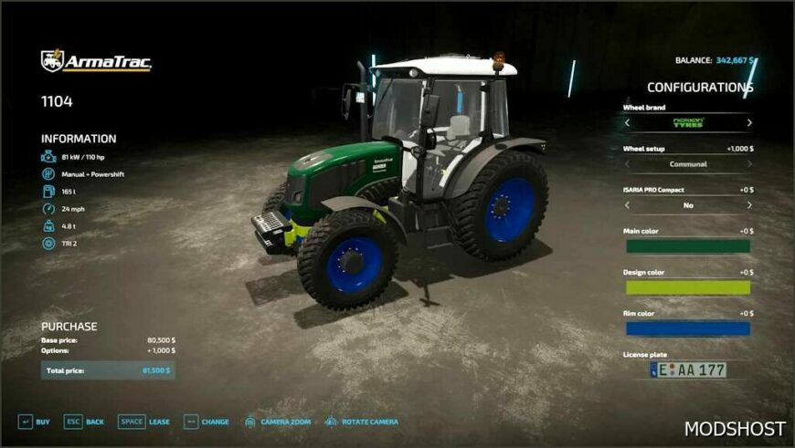 FS22 Tractor Mod: Armatrac 1104 Rust Edition (Featured)