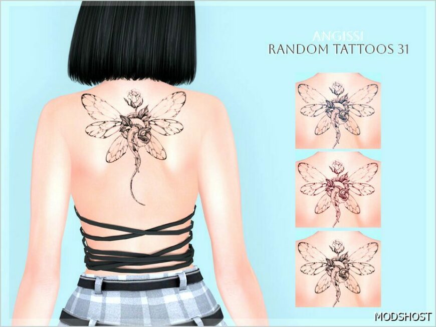 Sims 4 Male Mod: Random Tattoos 31 (Featured)