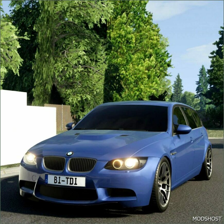 BeamNG BMW Car Mod: 3-Series E91v1.1 0.32 (Featured)